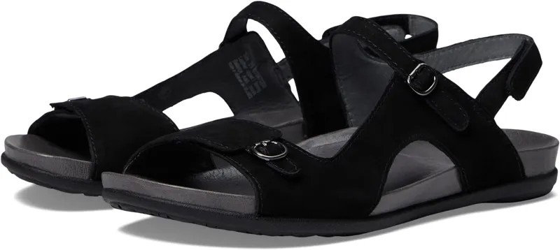 Сандалии на плоской подошве Jordyn Dansko, цвет Black Nubuck