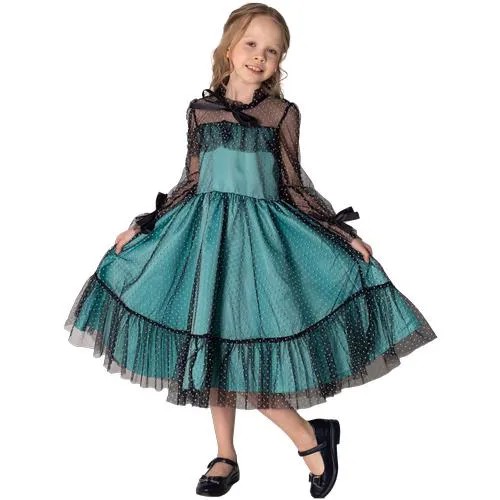 Нарядное платье с завязочками для девочки, размер 36