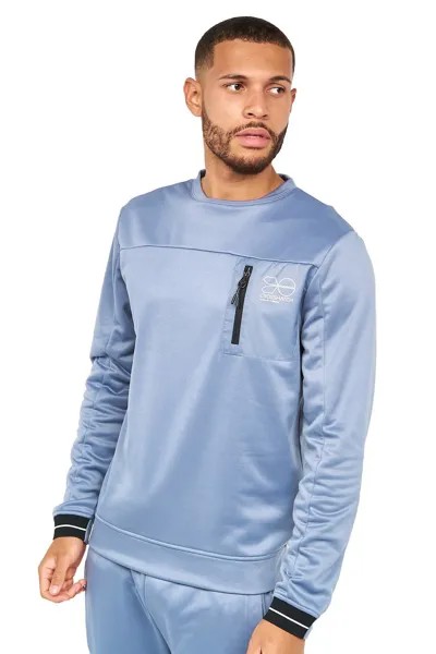 Спортивная футболка с круглым вырезом Catmoore Crosshatch, синий