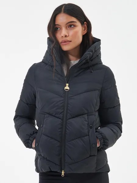 Стеганая куртка Barbour International Boston, черная