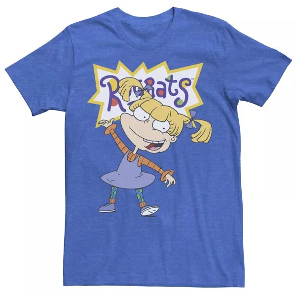 Мужская футболка Rugrats Angelica с простым портретным рисунком Nickelodeon