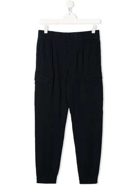 Emporio Armani Kids спортивные брюки в тонкую полоску