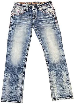 Мужские прямые джинсы Rock Revival Jonathan J203