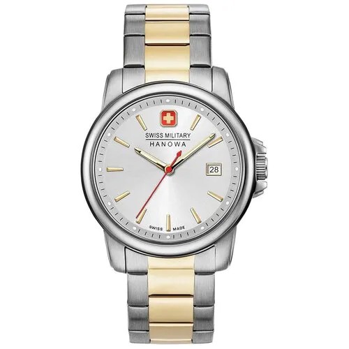 Наручные часы Swiss Military Hanowa Land Наручные часы Swiss Military Hanowa 06-5230.7.55.001 мужские, кварцевые, водонепроницаемые, серебряный