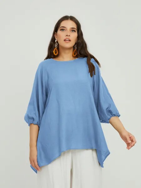 Туника женская MAT fashion Plus size_1002 голубая M