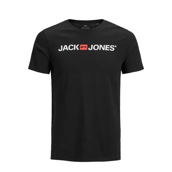 Футболка Jack & Jones T-Shirt Large Size Corp Logo, черный