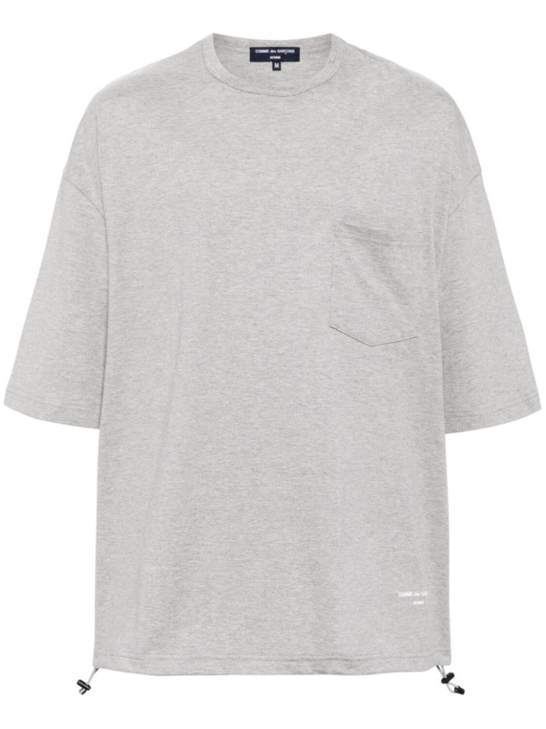 Comme des Garçons Homme футболка с логотипом, серый