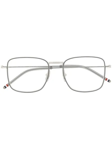 Thom Browne Eyewear очки в квадратной оправе с полосками RWB