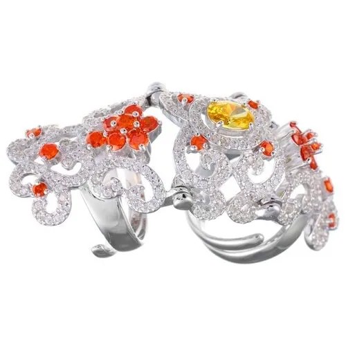 Кольцо с фианитами из серебра PR120126D-001-WG 17