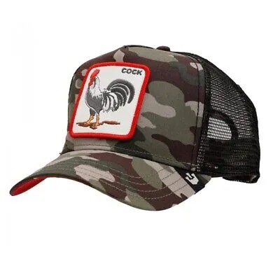 Hat Rooster GOORIN BROS Animal Farm Trucker Hats Animals Cock Rooster Camou