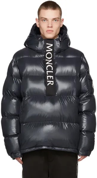 Темно-синяя пуховая куртка Maury Moncler