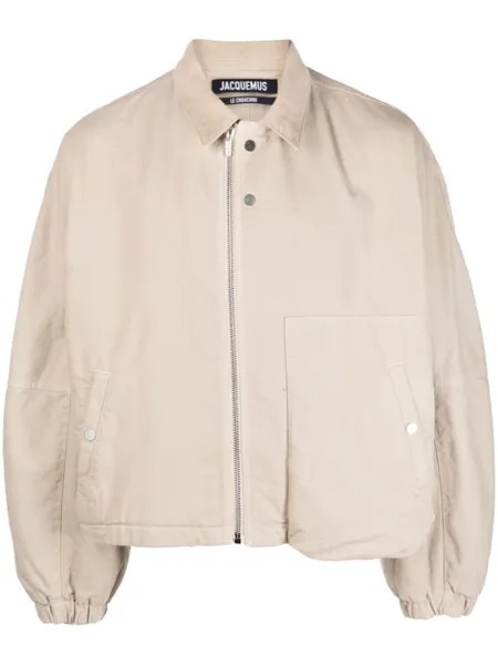 Jacquemus куртка-рубашка Trivela на молнии, нейтральный цвет