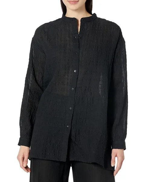 Рубашка Eileen Fisher Boxy Shirt, черный