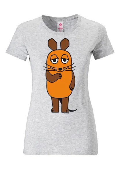 Футболка Logoshirt Sendung mit der Maus, цвет grau-meliert