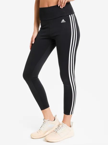 Легинсы женские adidas High Rise 3-Stripes, Черный