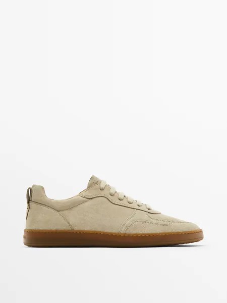 Кеды мужские Massimo Dutti 121411501 бежевые 45 EU (доставка из-за рубежа)