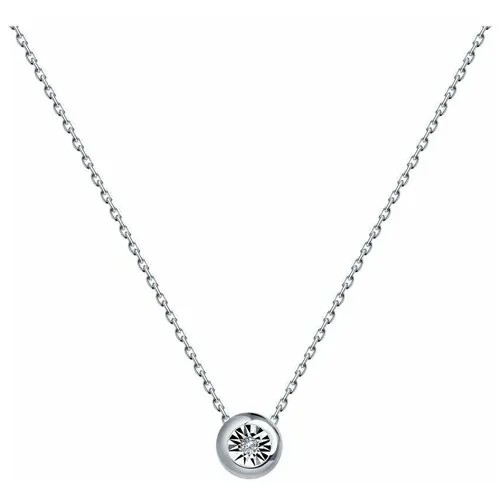 Колье Diamant, белое золото, 585 проба, бриллиант, длина 42 см.