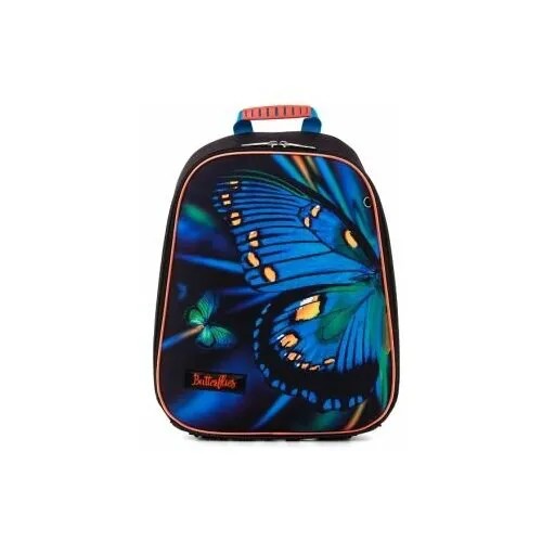 Рюкзак Hatber ERGONOMIC light-Butterfly- EVA материал 2 отделения на молнии для девочки
