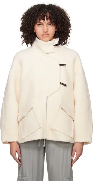 Кремового цвета Куртка с заниженными плечами Ganni