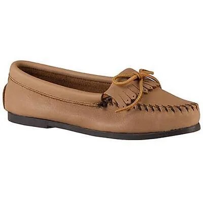 Minnetonka Womens Parkay Brown Casual Moccasins 8.5 Wide (C,D,W) BHFO 6677