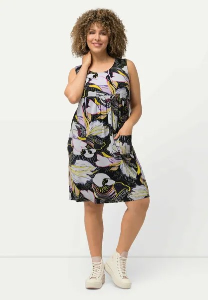 Платье из джерси Sleeveless Swing Ulla Popken, черное