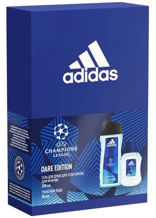 Adidas Подарочный набор для мужчин UEFA Dare Edition: туалетная вода 50 мл + гель для душа 250 мл