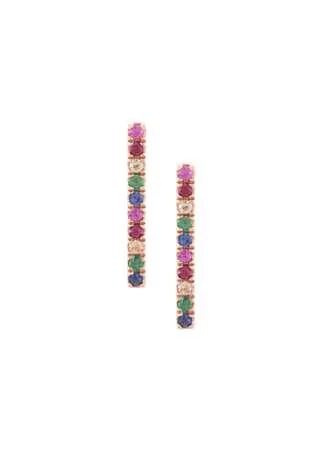 Zofia Day серьги Rainbow из розового золота