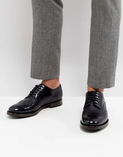 Черные кожаные броги Ted Baker Senape-Черный