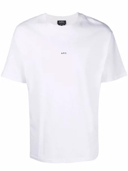 A.P.C. logo-print cotton T-shirt