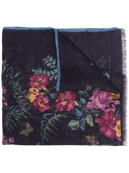 ETRO шарф с цветочным принтом