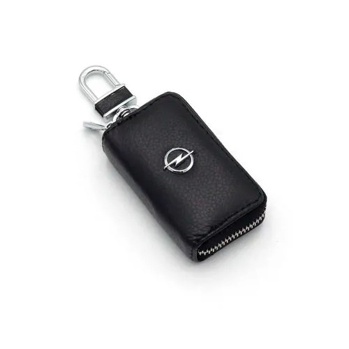 Бирка для ключей BAREZ, гладкая фактура, Opel, 10 шт., черный