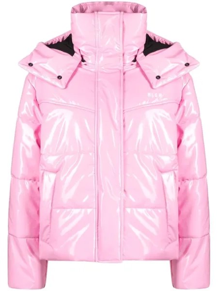 MSGM стеганый пуховик, розовый
