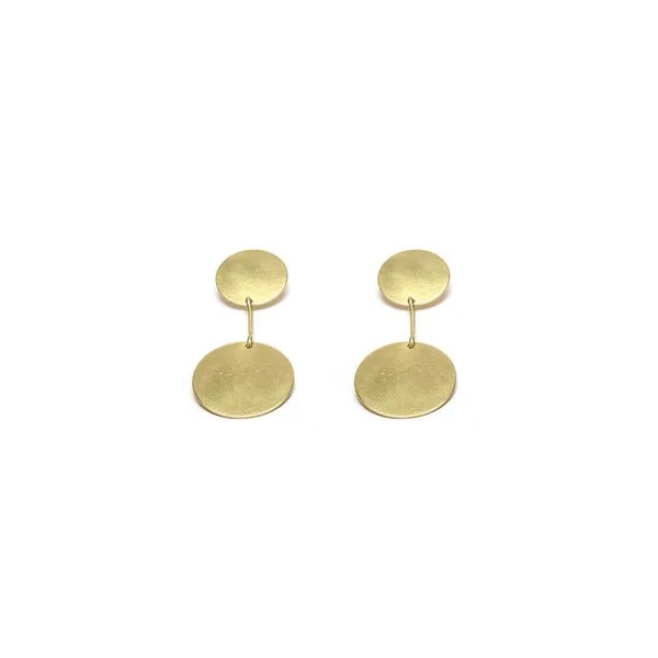 Earrings 2 Circles Bar (Серьги)