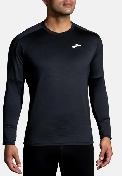 Футболка с длинным рукавом Notch Thermal Long Sleeve 2.0 Brooks, черный