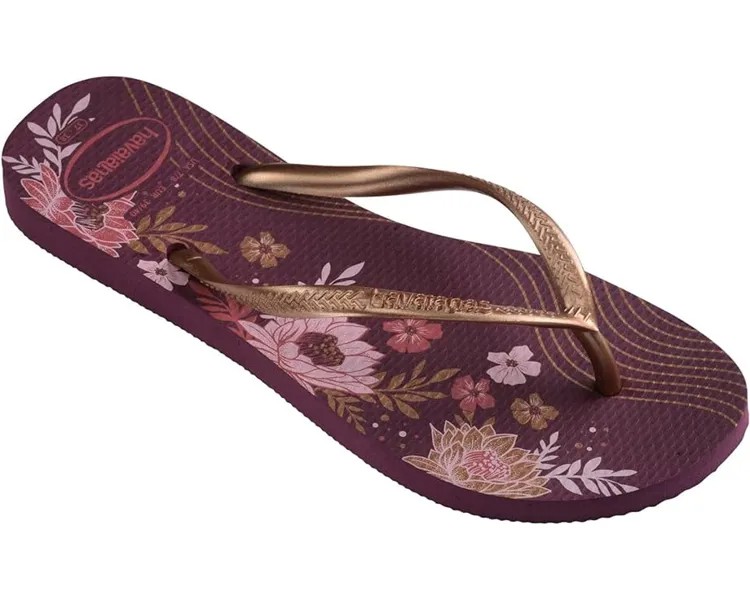 Сандалии Havaianas Slim Organic Flip Flop Sandal, фиолетовый