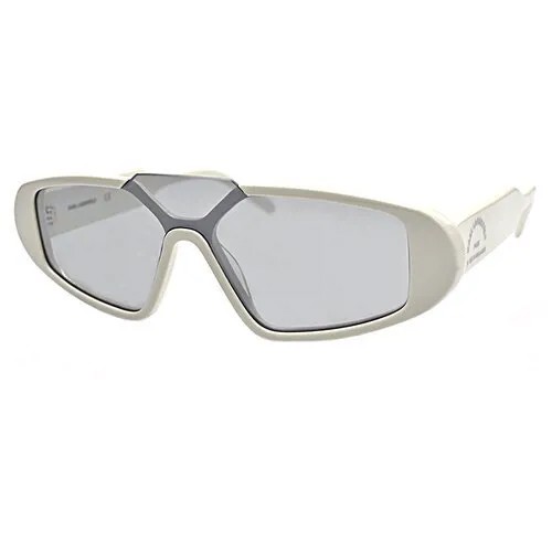 Солнцезащитные очки Karl Lagerfeld, монолинза, оправа: пластик, для женщин, белый