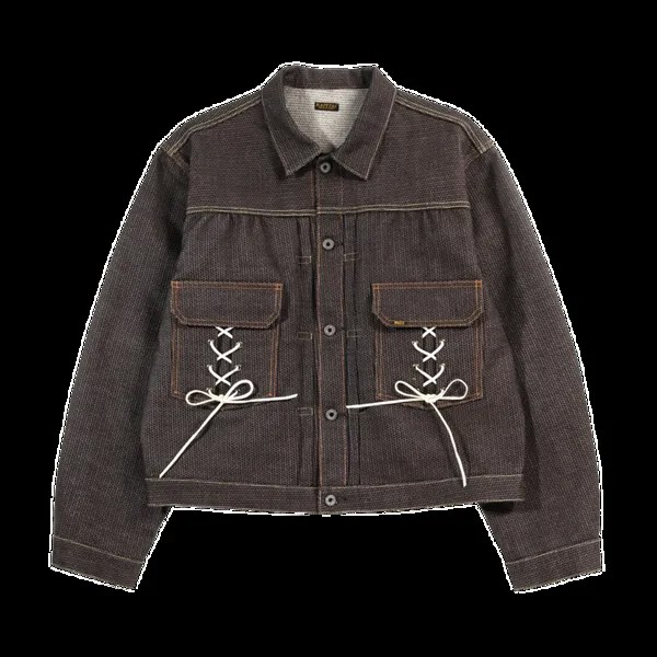 Куртка Kapital Century Denim Lace Up 2nd 'Brown', коричневый