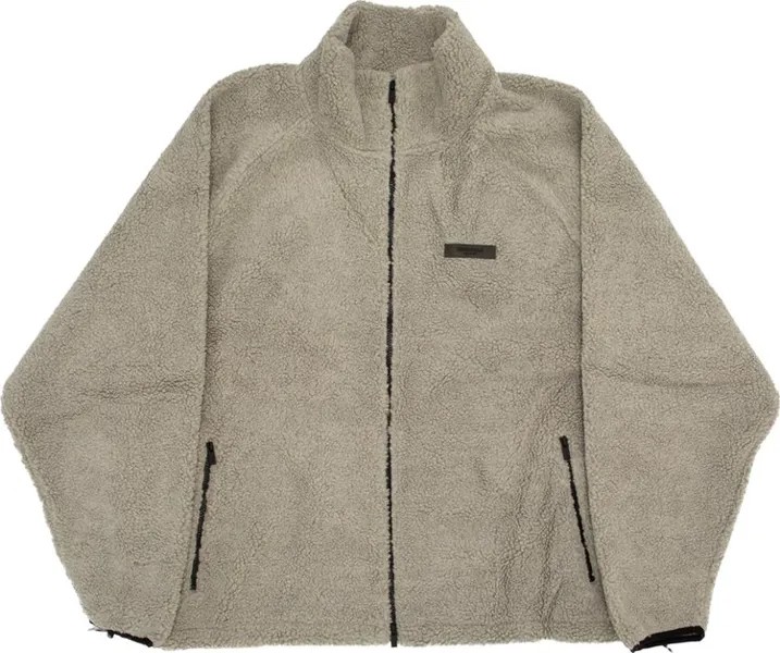 Куртка Fear of God Essentials Polar Fleece Full Zip Jacket 'Dark Oatmeal', серый