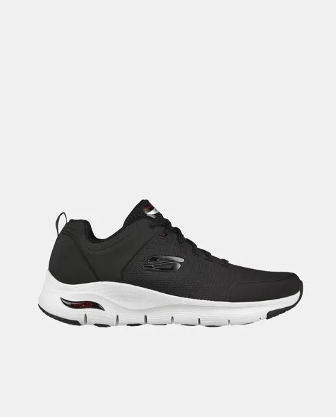 Мужские кроссовки-носки Sport Arch Fit с низким берцем и эластичной застежкой Skechers, черный