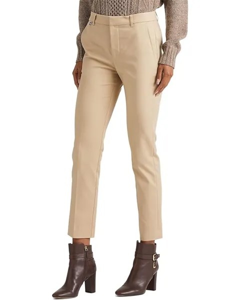 Брюки LAUREN Ralph Lauren Petite Stretch-Cotton Blend, цвет Birch Tan
