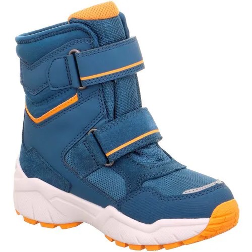 Ботинки Superfit, демисезон/зима, натуральная кожа, на липучках, размер 30, синий