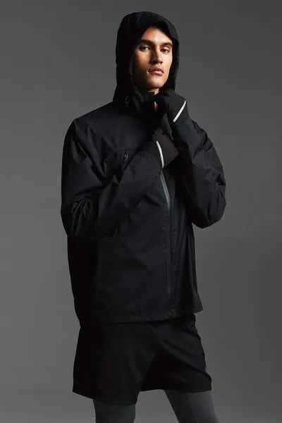 Водоотталкивающая куртка для бега H&M, черный