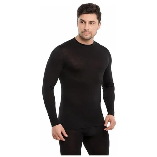 Термобелье футболка мужская Norveg Wool+Silk, Черный 19WSM1RL / L
