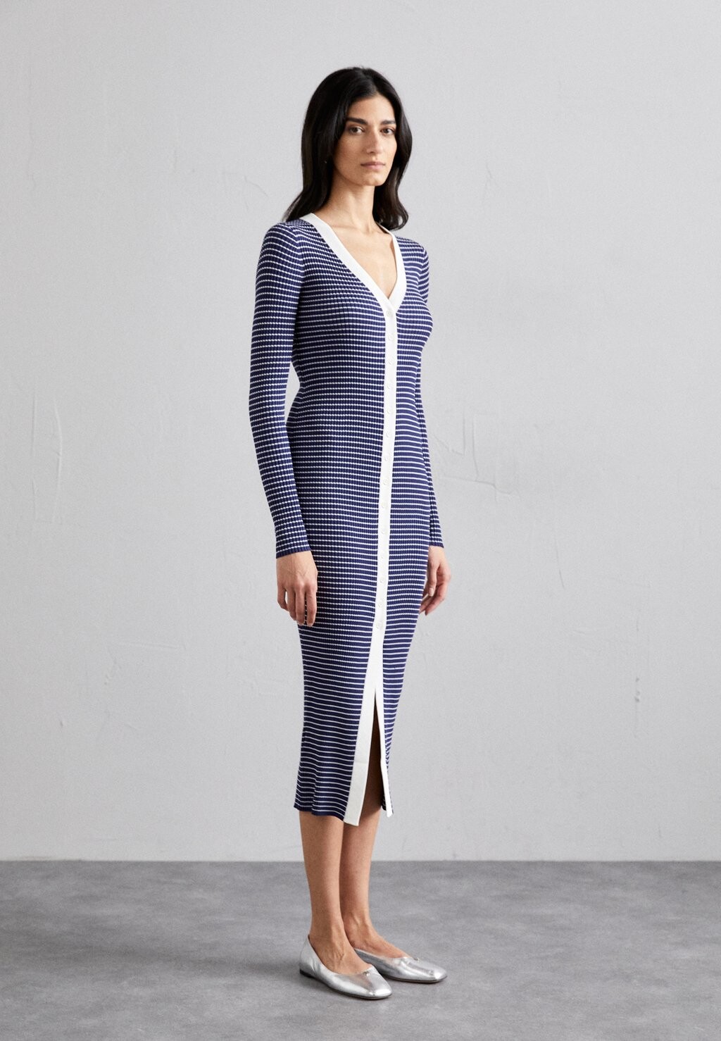 Трикотажное платье SHOKO STAUD, цвет navy