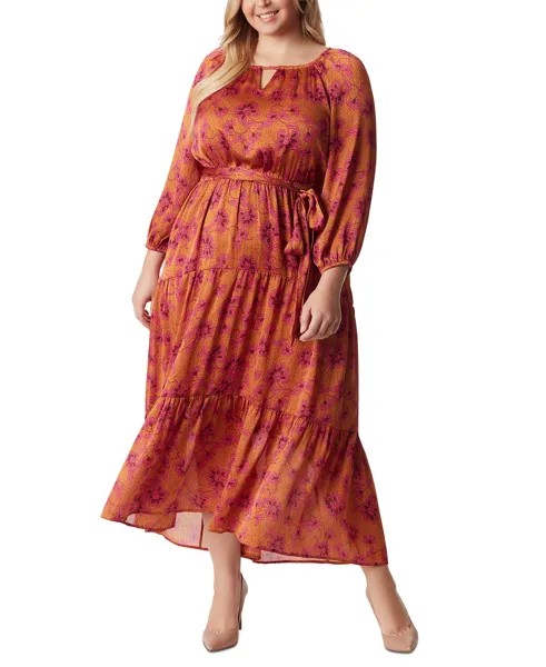 Многоярусное платье макси размера плюс Наталья Jessica Simpson