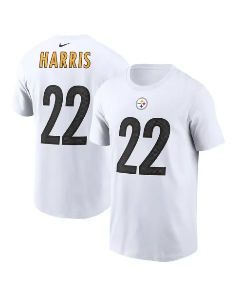 Футболка Nike Najee Harris Pittsburgh Steelers Size S/3XL, белый