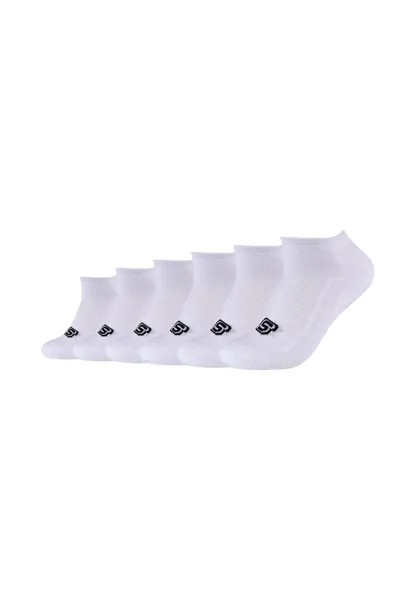 Носки Basic Cushioned Sneaker 6 Pack Skechers, белые