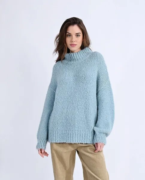 Женский вязаный свитер с длинными рукавами Molly Bracken, светло-синий