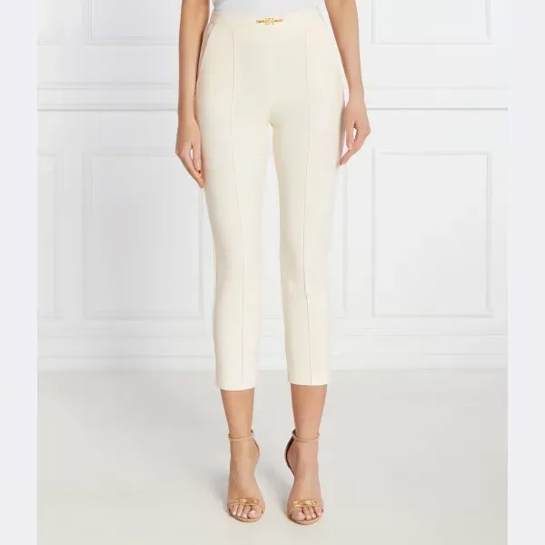 Брюки узкого кроя Elisabetta Franchi, экрю
