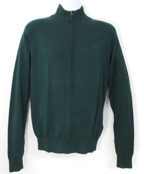 TIMBERLAND Мужской зеленый вязаный свитер с полной молнией и воротником под горло #6265J-344